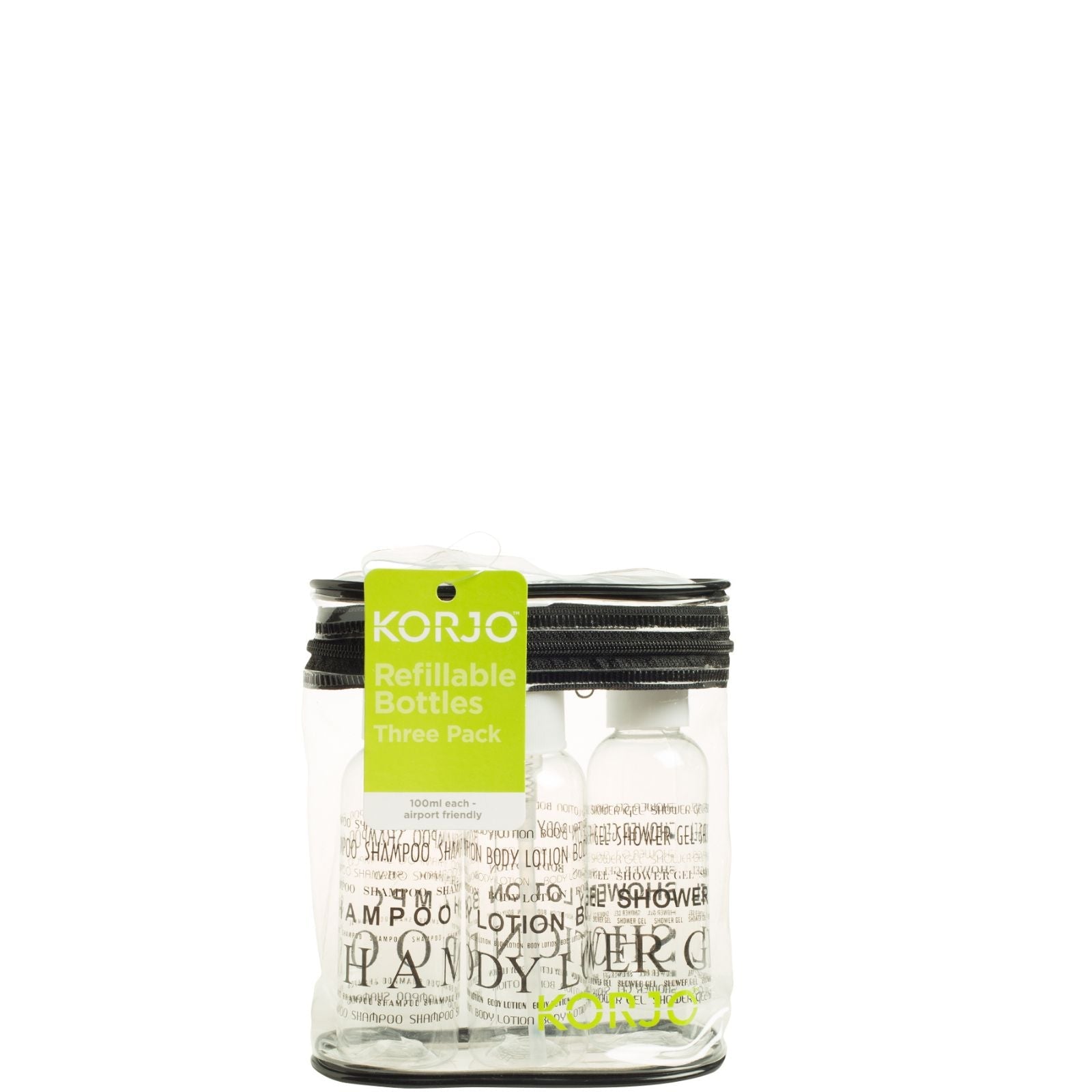 Korjo Refillable Plastic Bottles - Set