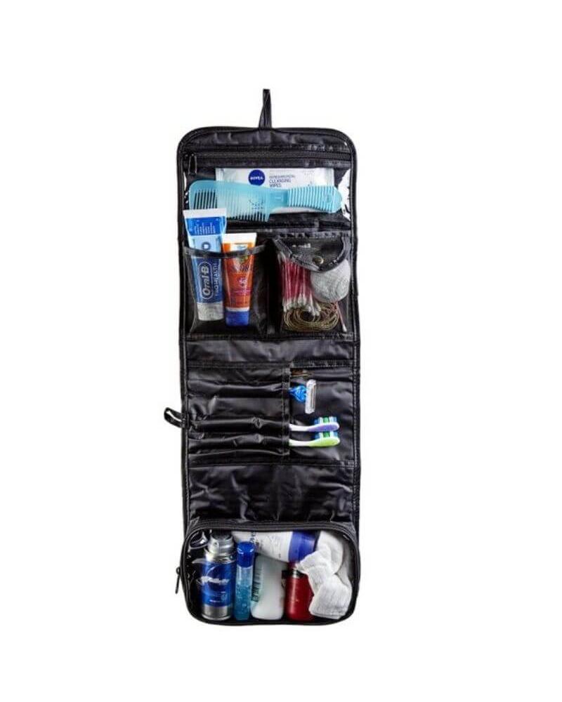 Korjo Hanging Toiletry Bag - Black Image 2