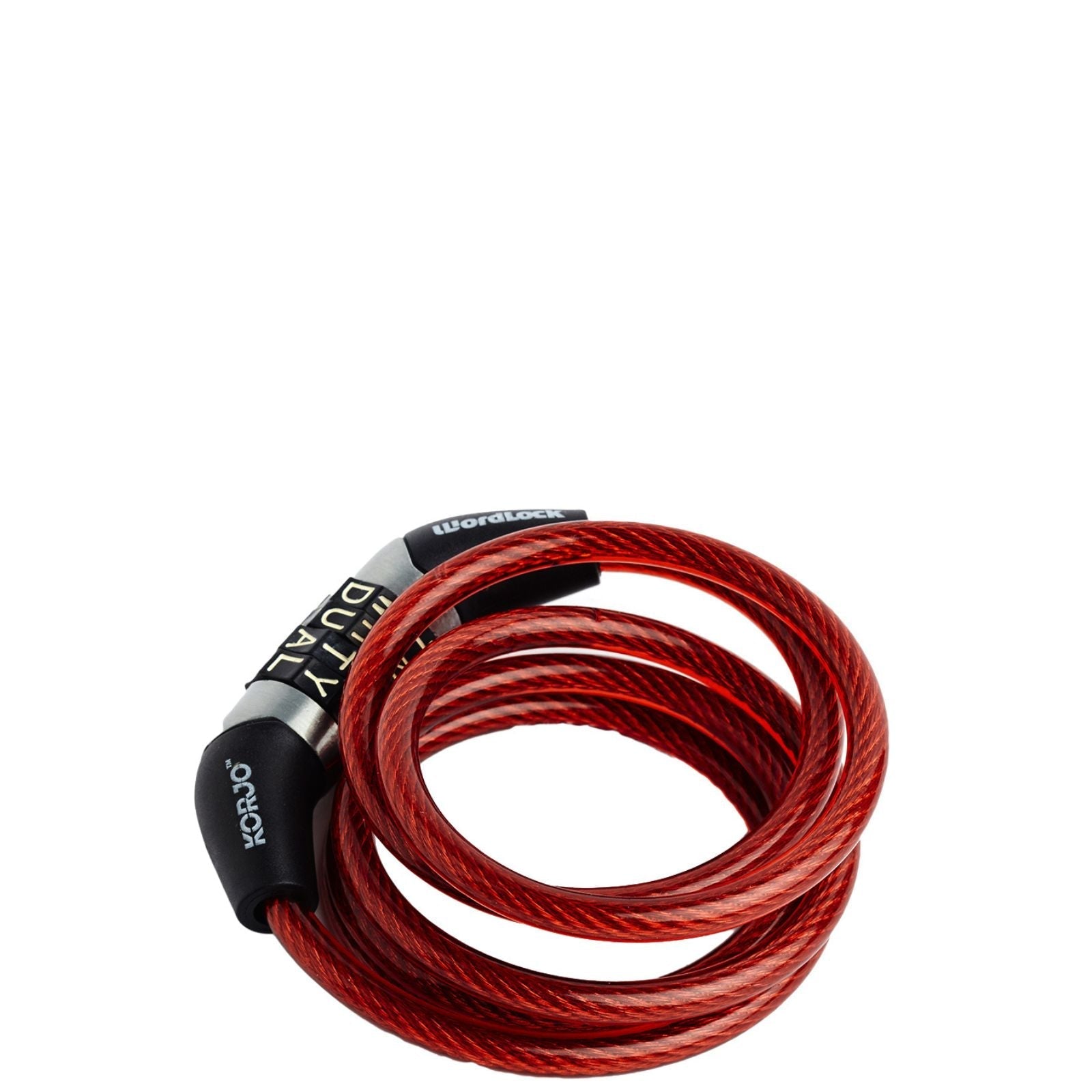 Korjo Wordlock Mini Cable Lock - Assorted Colours
