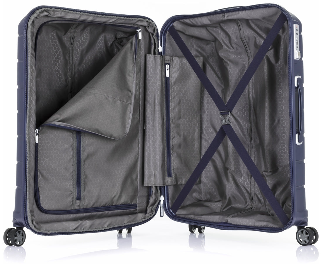 Samsonite Oc2lite Expandable Hardside Large Spinner Suitcase - 81cm - Navy Blue
