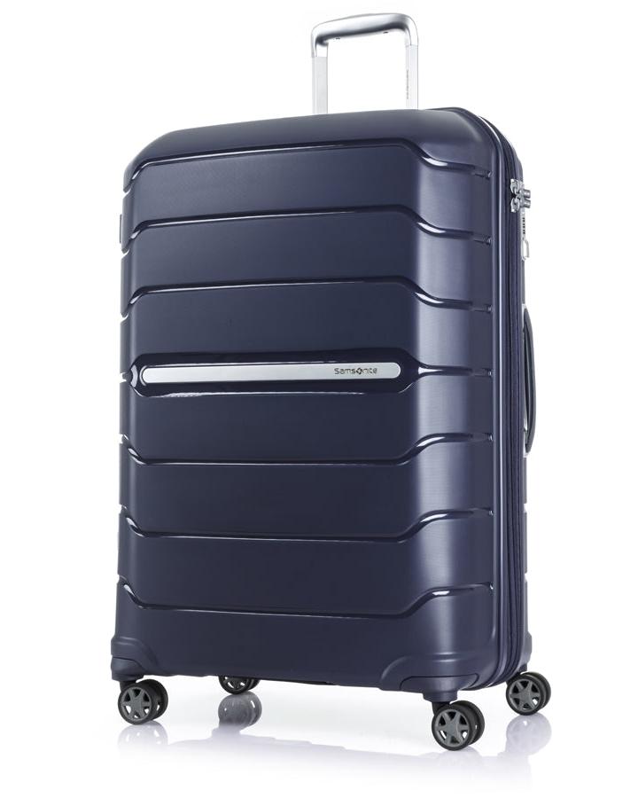 Samsonite Oc2lite Expandable Hardside Large Spinner Suitcase - 81cm - Navy Blue Front Right Image 1