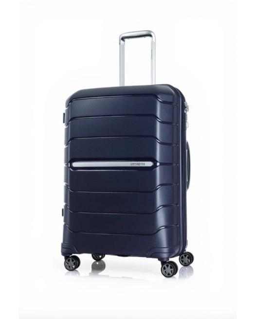 Samsonite Oc2lite Expandable Hardside Medium Spinner Suitcase - 68cm - Navy Blue Front Right Image 1