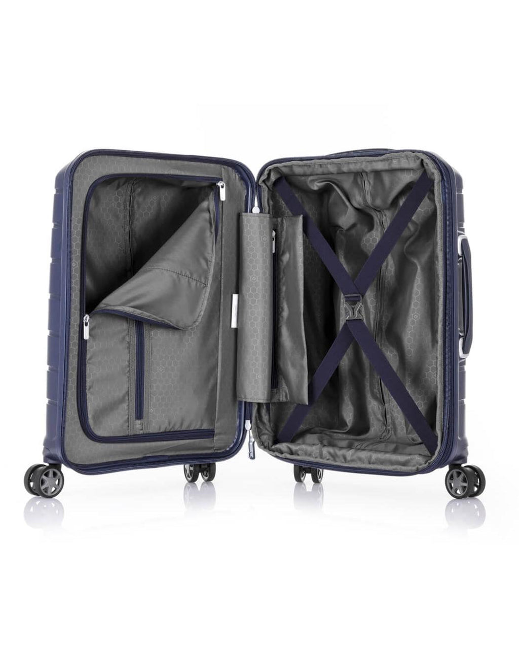 Samsonite Oc2lite Expandable Hardside Medium Spinner Suitcase - 68cm - Navy Blue Interior Image 6