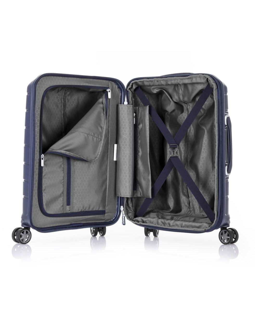 Samsonite Oc2lite Expandable Hardside Medium Spinner Suitcase - 68cm - Navy Blue Interior Image 6