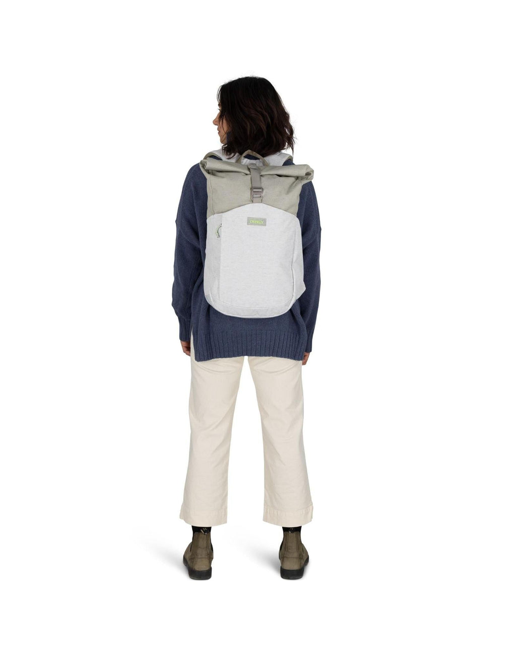 Osprey Arcane Earth Large Earth Roll Top Backpack 24L Grey Back Image 7