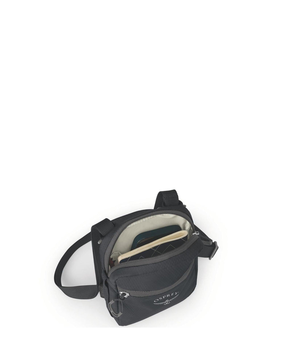 Osprey Daylite Crossbody Everyday Commute 1L Black Interior Image 3