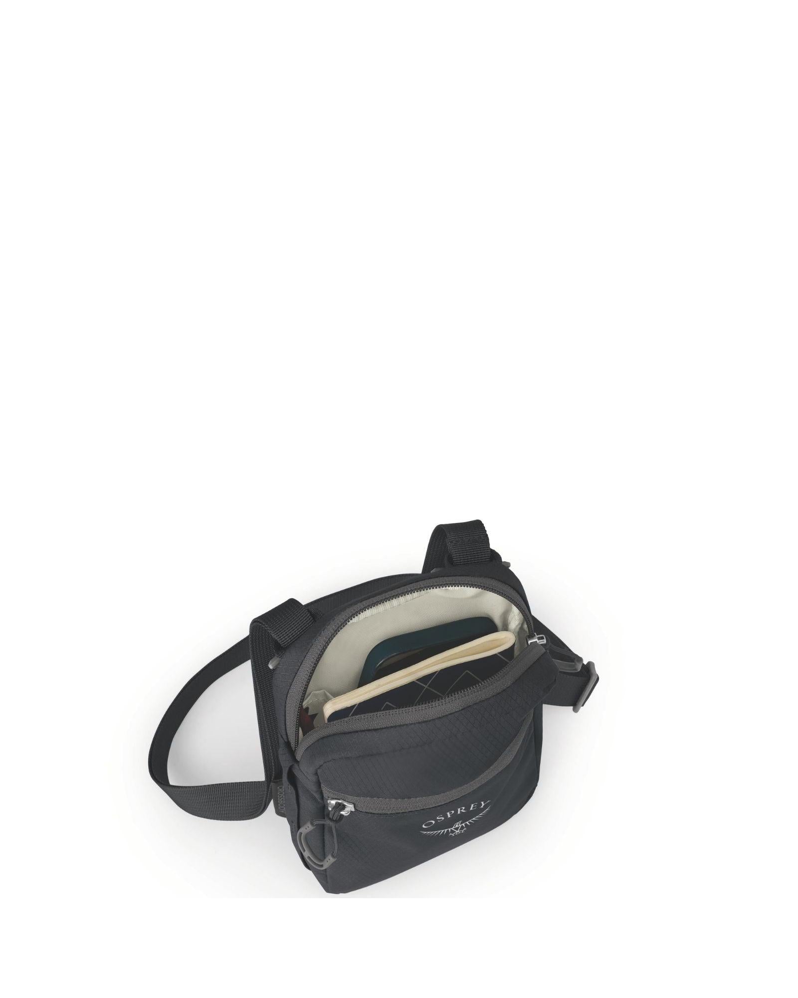 Osprey Daylite Crossbody Everyday Commute 1L Black Interior Image 3
