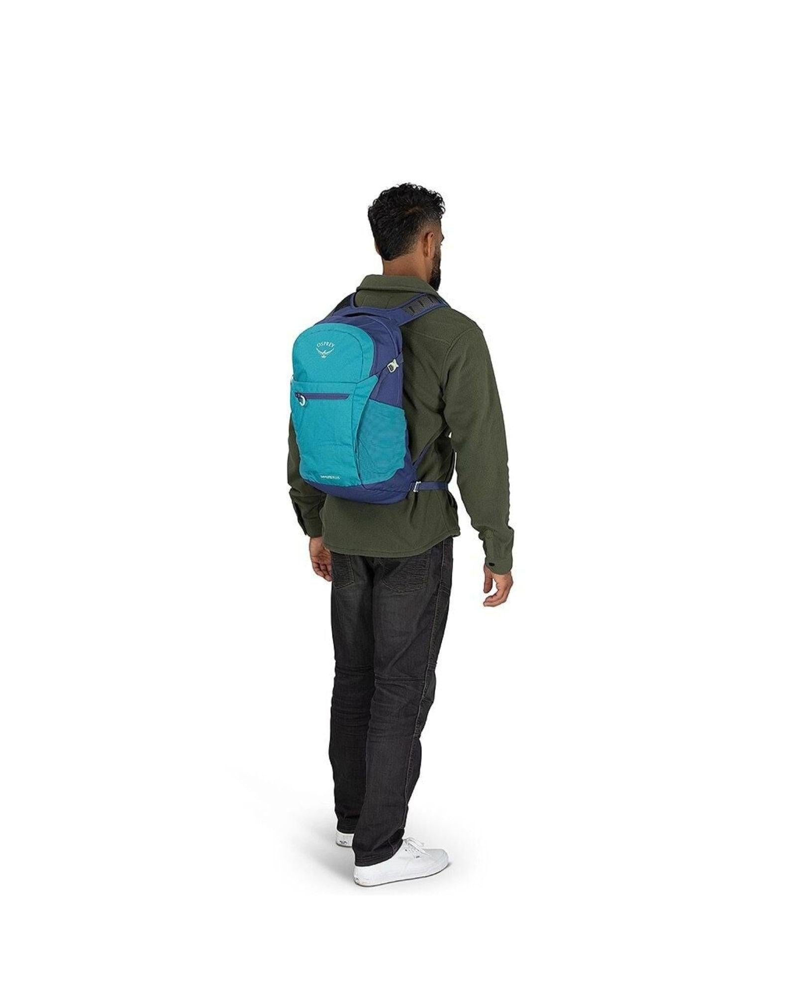Osprey Daylite Plus Everyday Commute Backpack 20L Blue Back Image 3