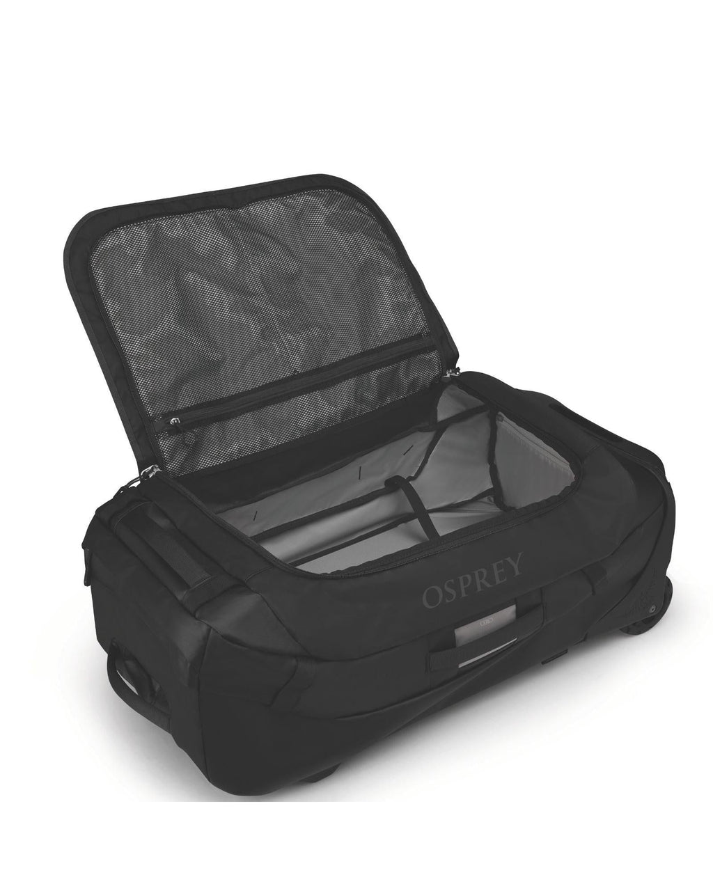 Osprey Transporter Wheeled Duffle 90L Black Interior Image 4
