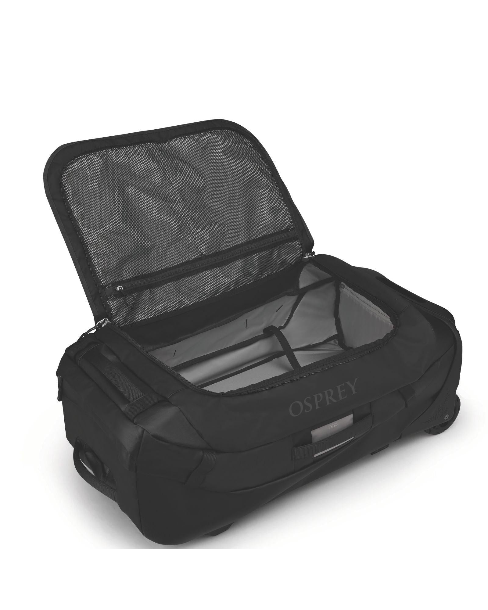 Osprey Transporter Wheeled Duffle 90L Black Interior Image 4