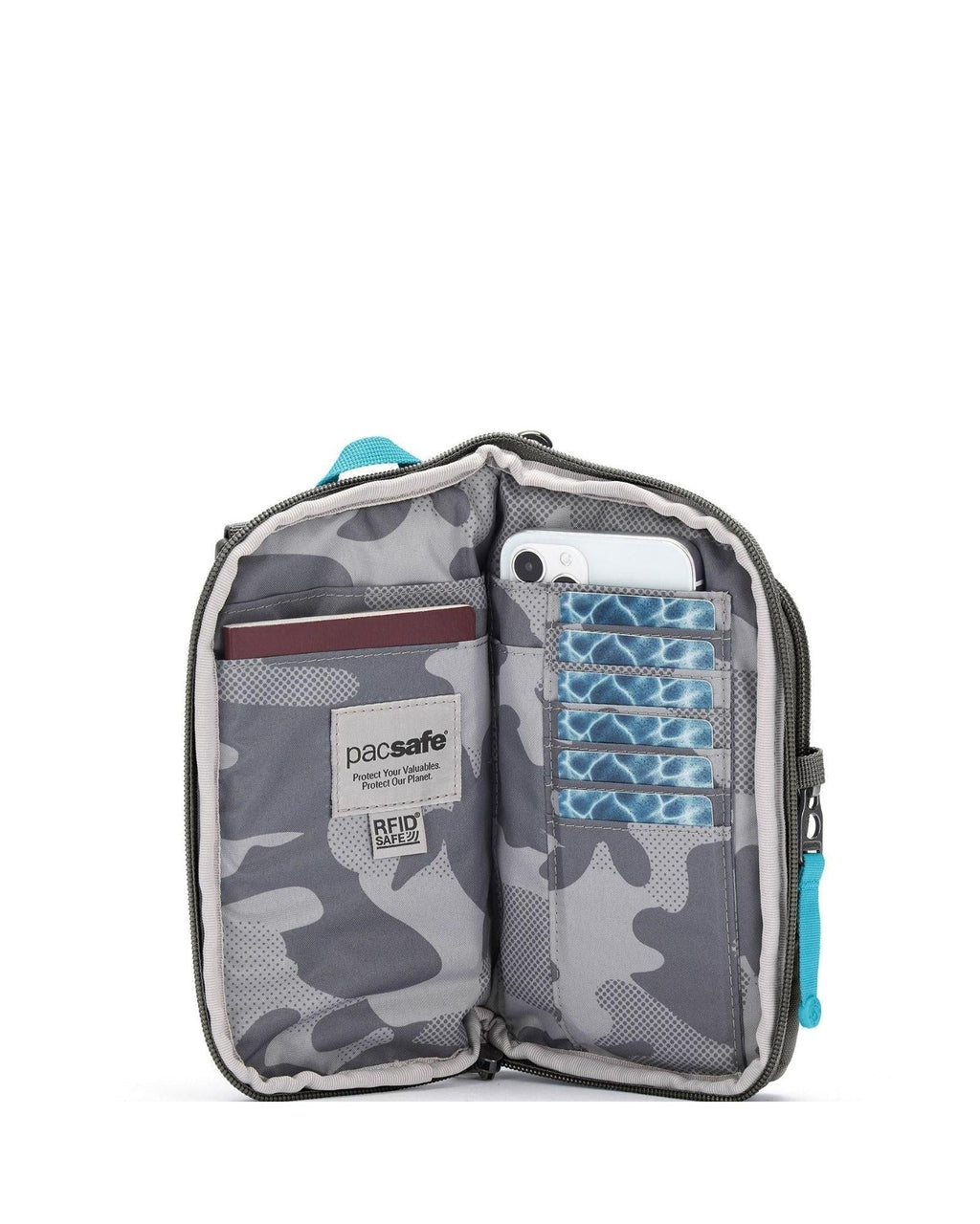 Pacsafe GO Anti-Theft Tech Crossbody Bag S25 - Stone Interior Image 5