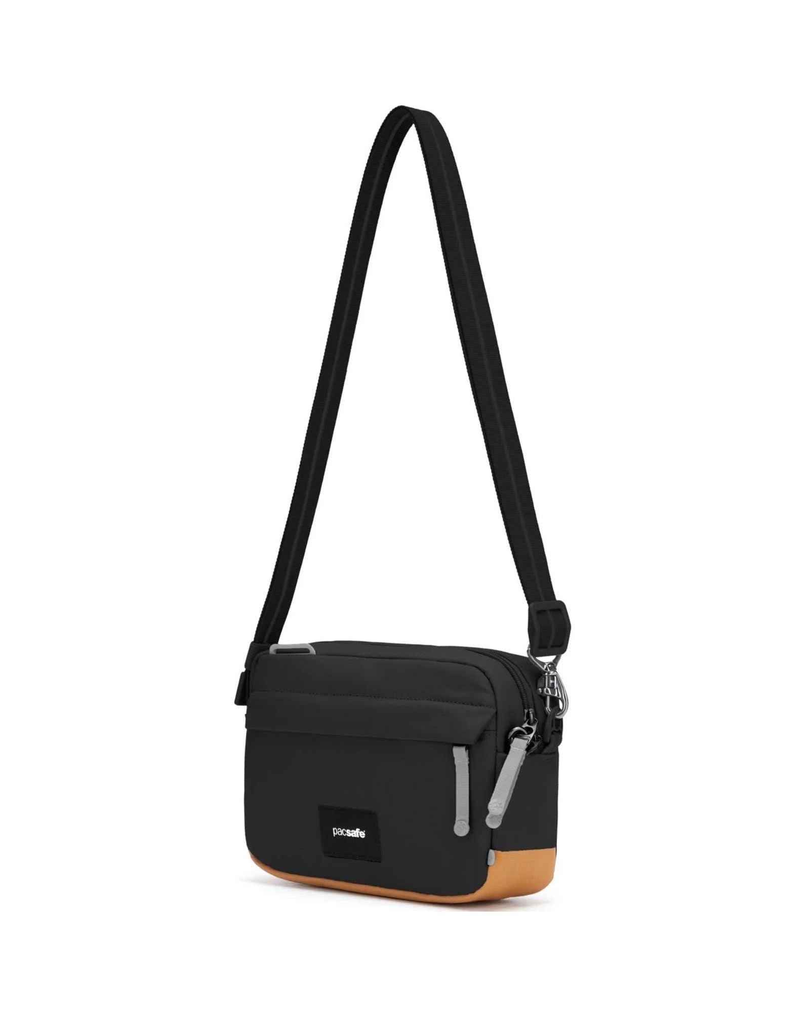 Pacsafe GO Anti-Theft Crossbody Bag - 2.5L - Jet Black Front Left Image 3