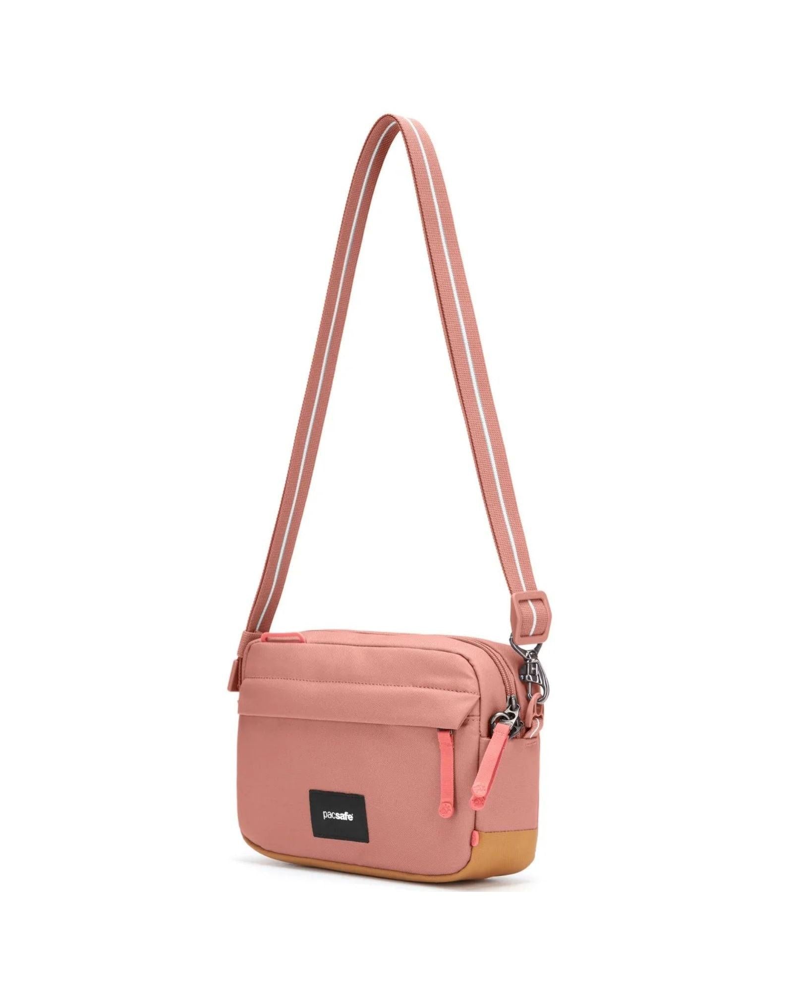Pacsafe GO Anti-Theft Crossbody Bag - 2.5L - Rose Front Left Image 4