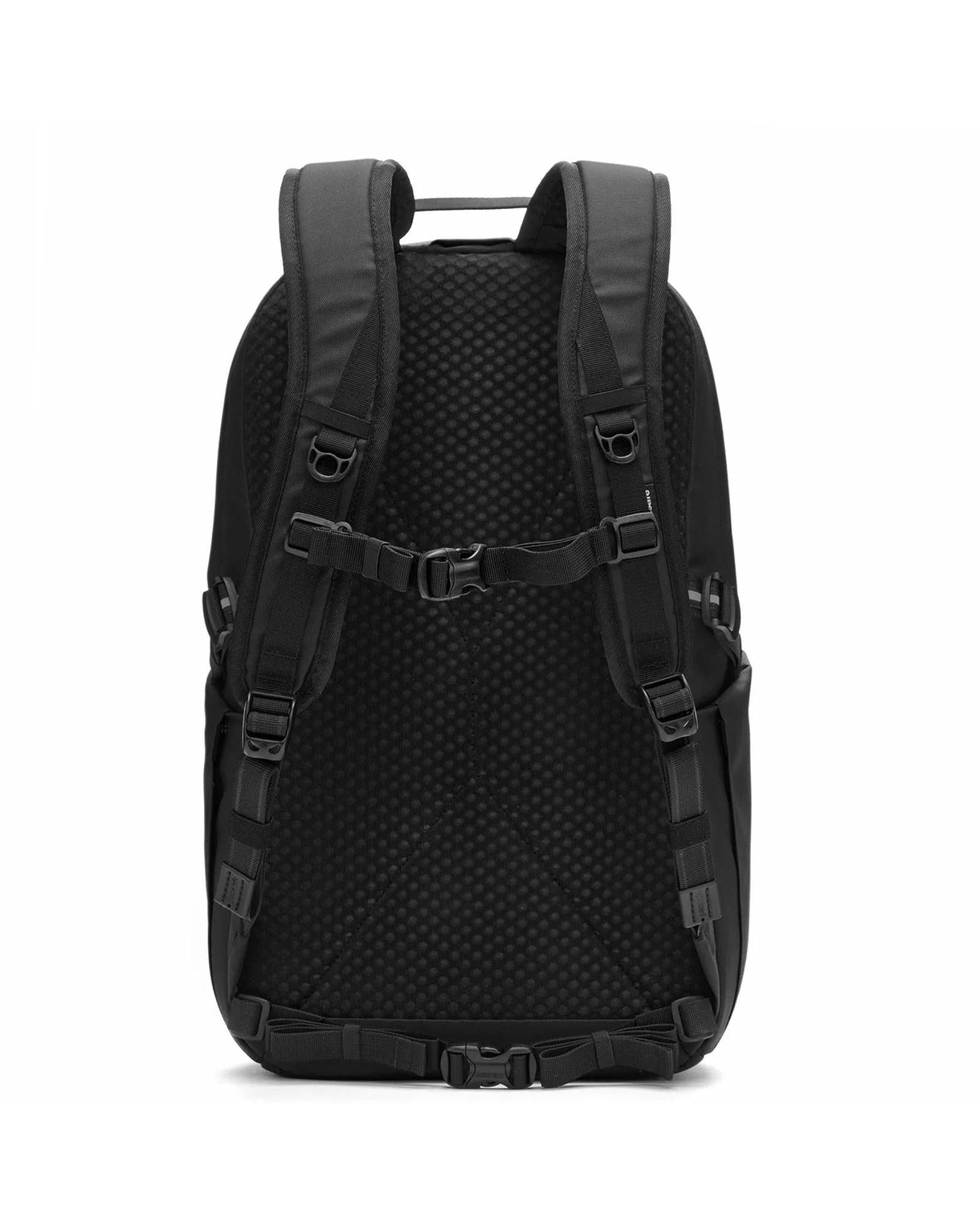 Pacsafe Vibe Anti-Theft Backpack - 25L - Jet Black Back Image 3