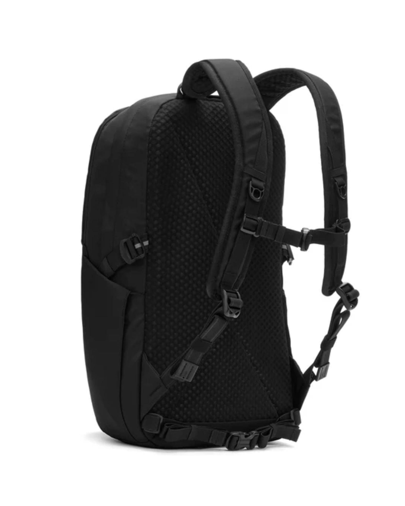 Pacsafe Vibe Anti-Theft Backpack - 25L - Jet Black Back Image 4