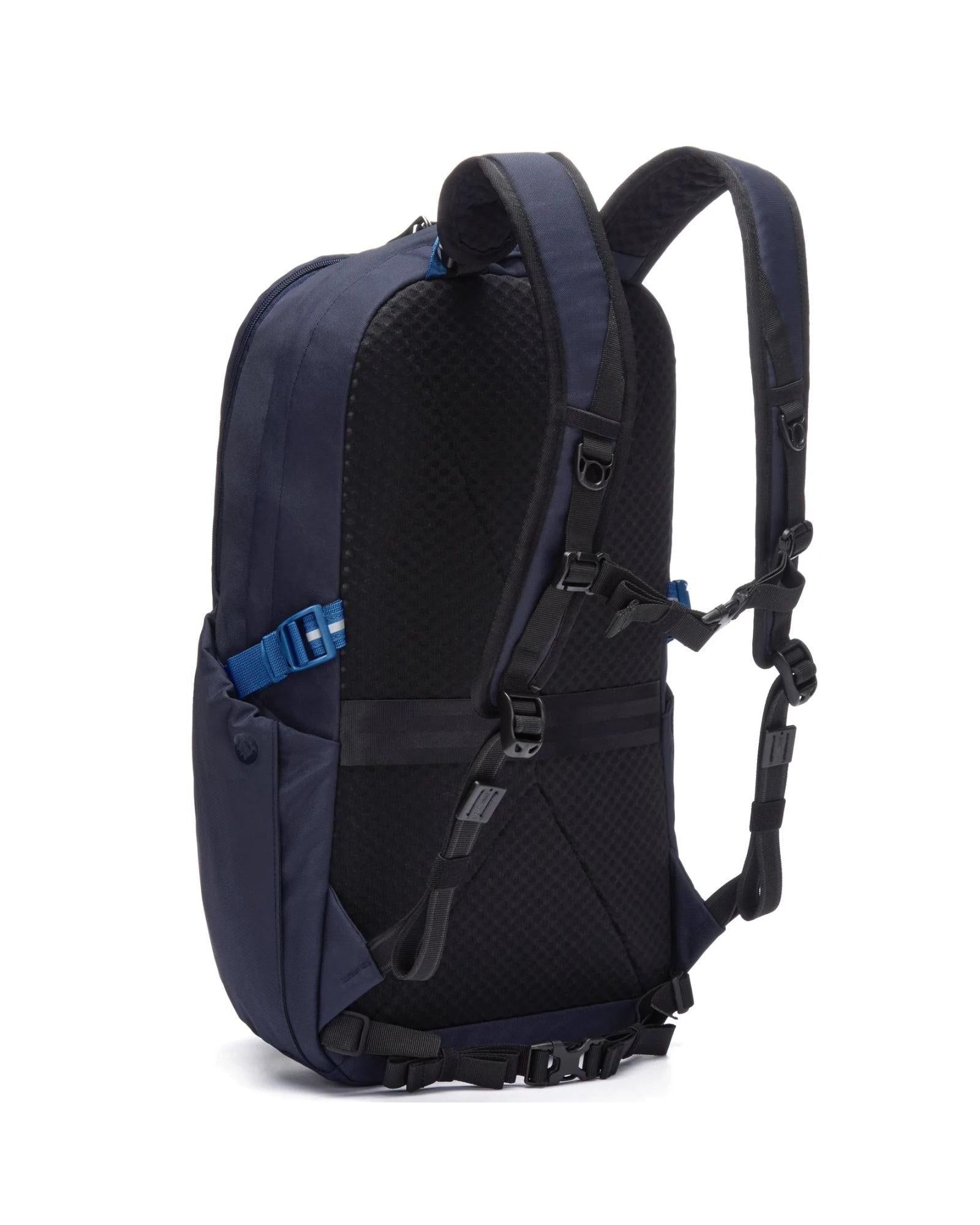 Pacsafe V Active Anti-Theft Backpack S25 - 24L - Ocean Back Left Image 5