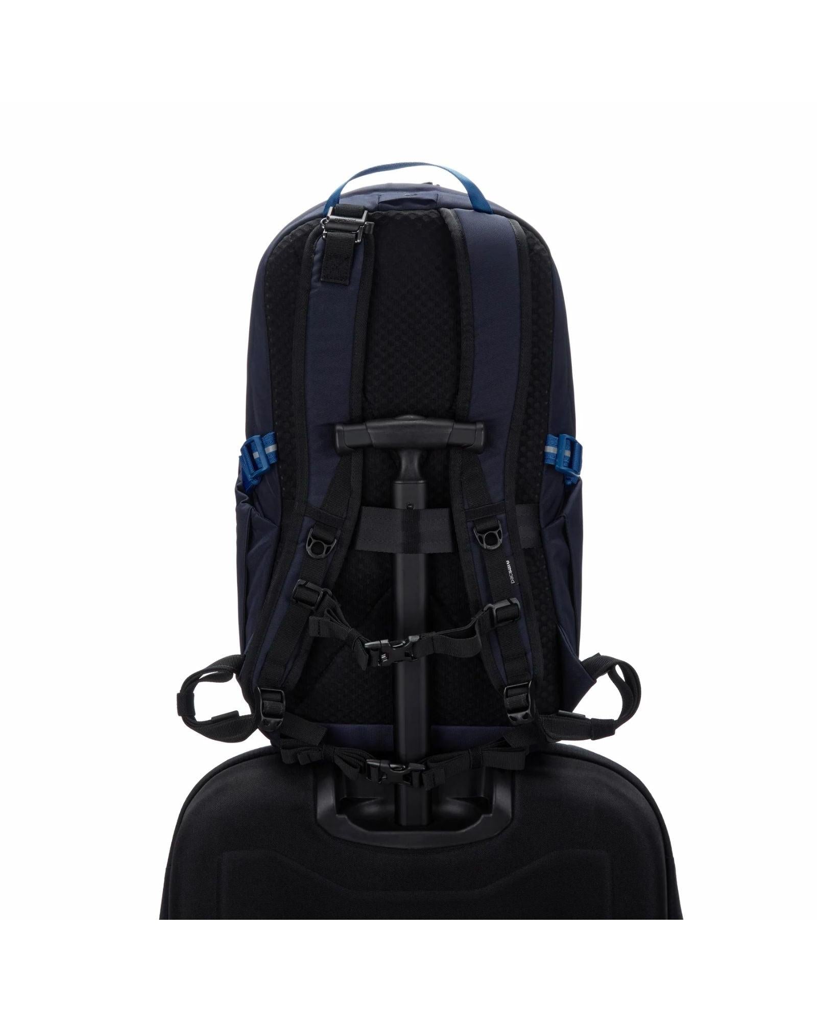 Pacsafe V Active Anti-Theft Backpack S25 - 24L - Ocean Back Image 7