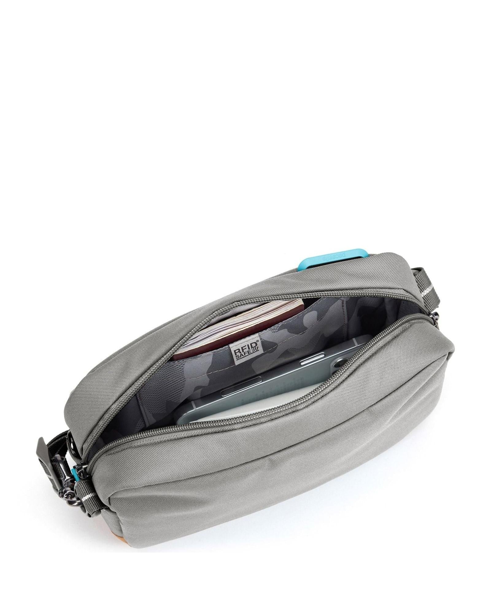 Pacsafe GO Anti-Theft Crossbody Bag - 2.5L - Stone Interior Image 8