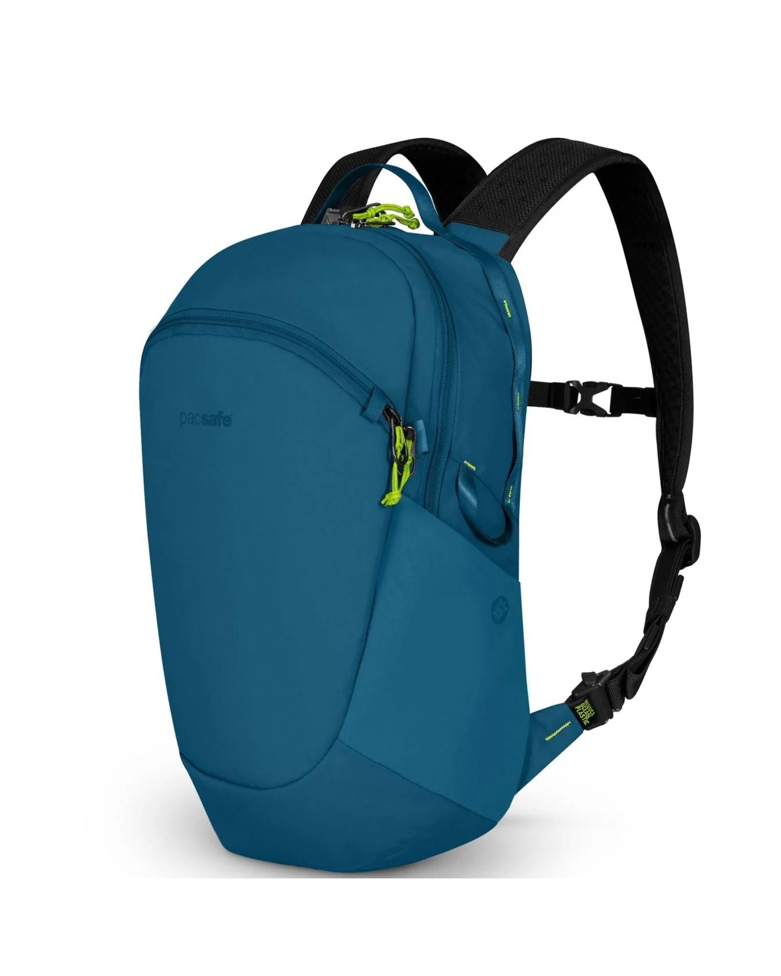 Pacsafe ECO Anti-Theft Backpack - 18L - Tidal Teal Front Left Image 2