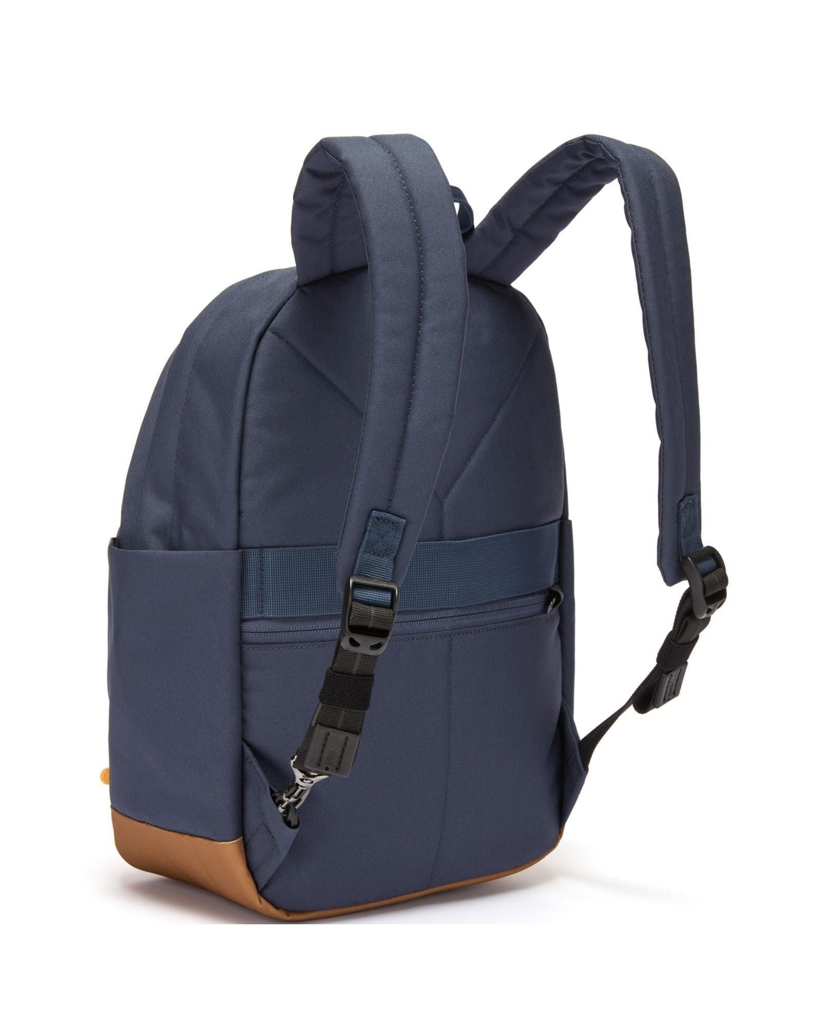 Pacsafe GO Anti-Theft Backpack - 15L - Coastal Blue Back Left Image 4