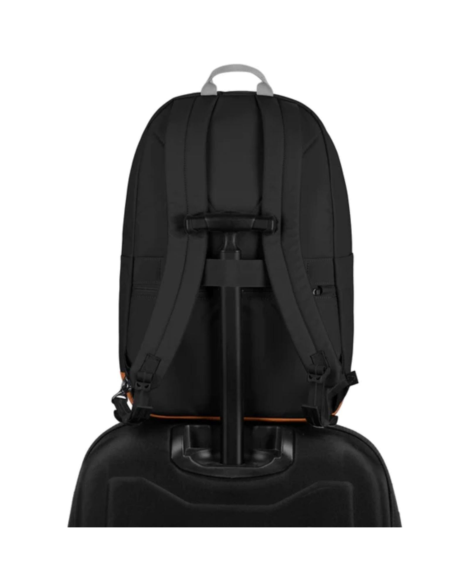 Pacsafe GO Anti-Theft Backpack - 25L - Jet Black Back Image 6