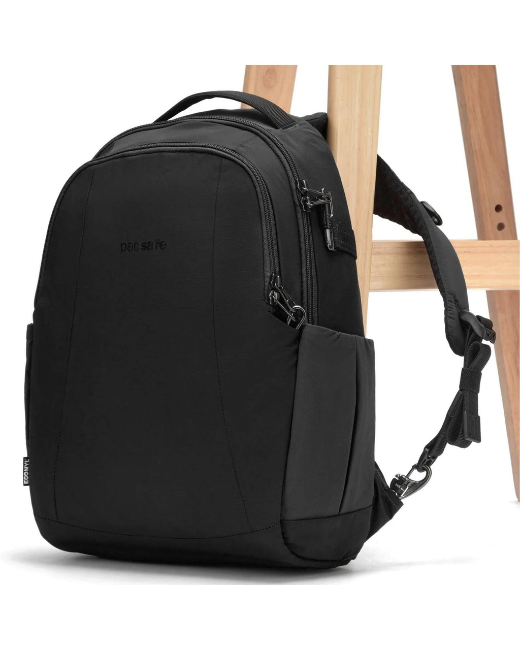 Pacsafe Metrosafe LS350 Anti-Theft ECONYL Backpack - 15L - Black Front Left Image 2
