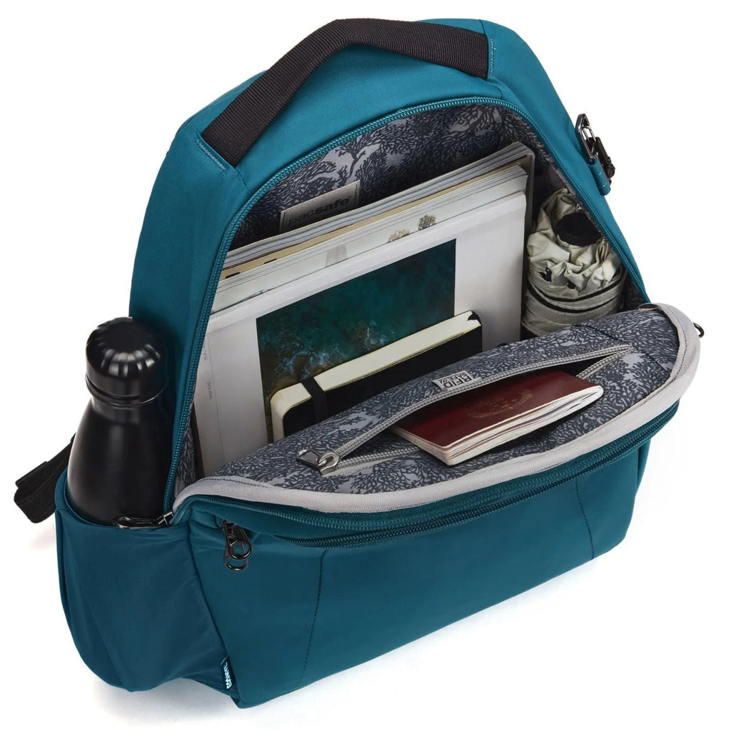 Pacsafe Metrosafe LS350 Anti-Theft ECONYL Backpack - 15L - Tidal Teal