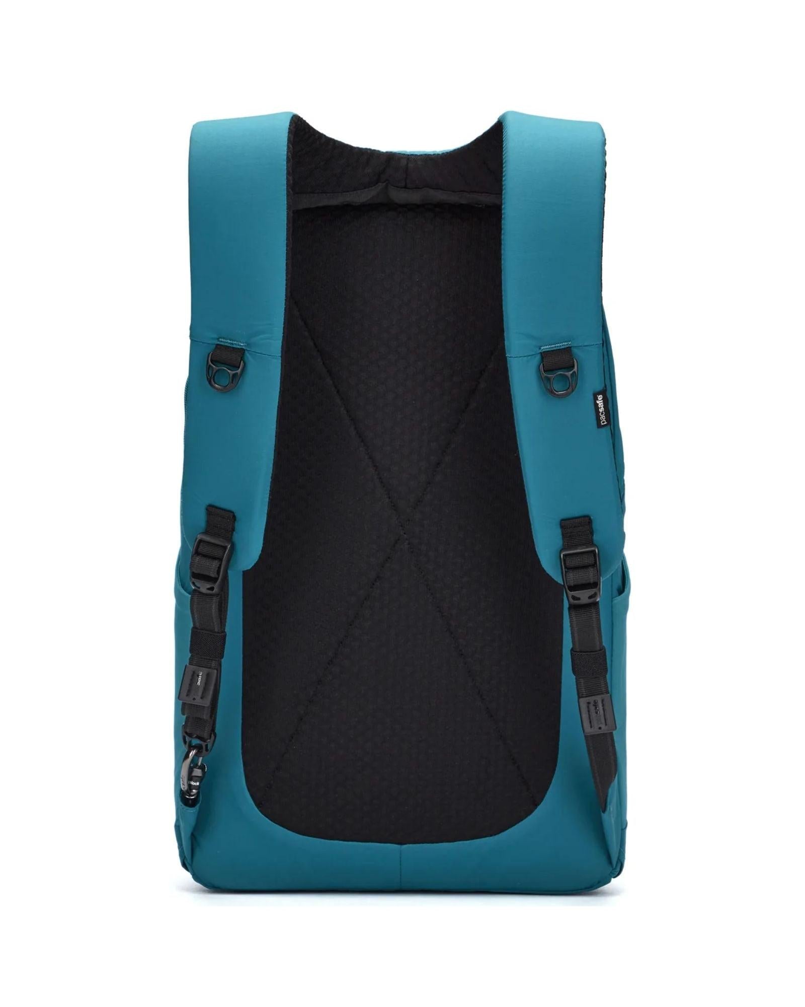 Pacsafe Metrosafe LS450 Anti-Theft ECONYL Backpack - 25L - Tidal Teal Back Image 3