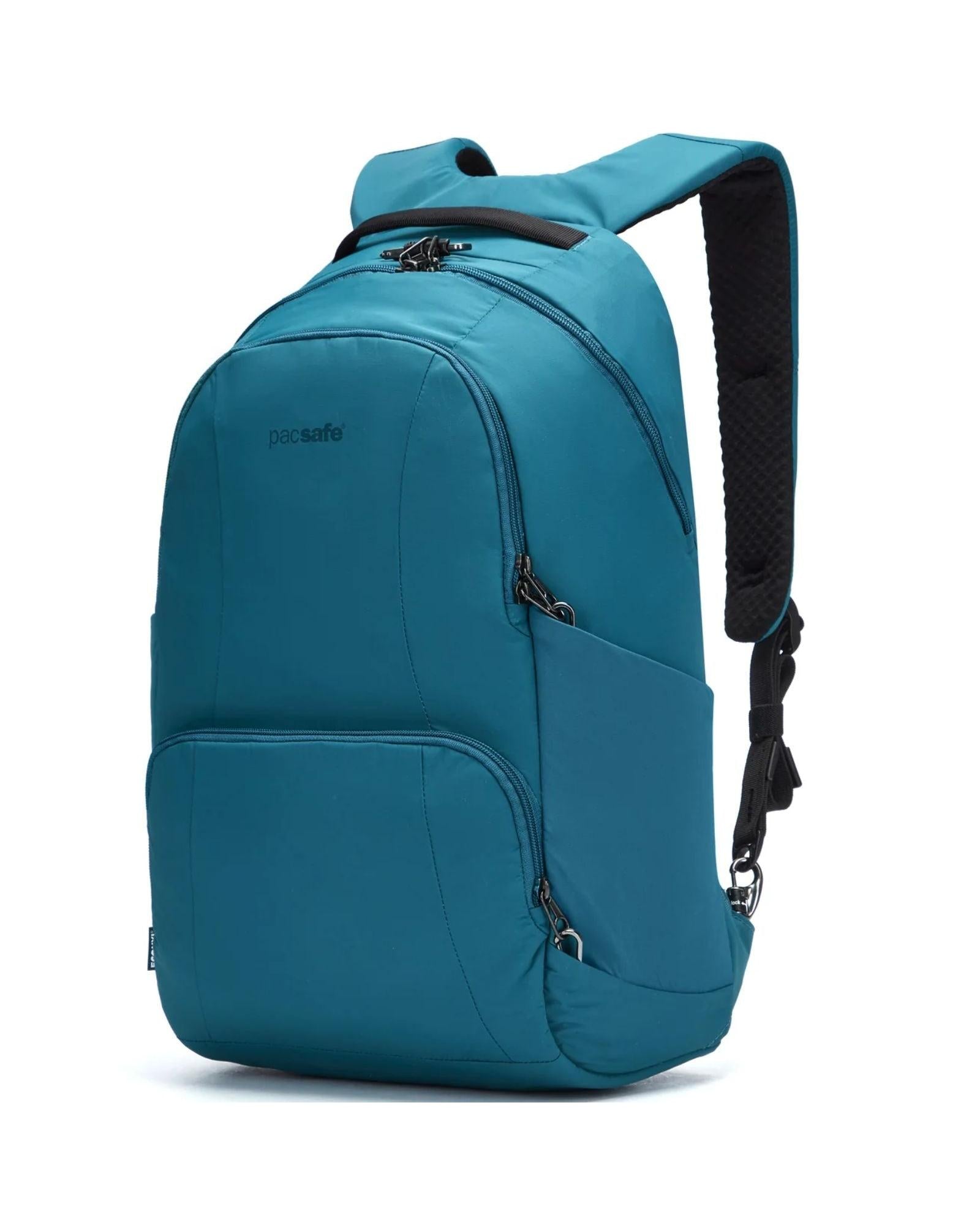 Pacsafe Metrosafe LS450 Anti-Theft ECONYL Backpack - 25L - Tidal Teal Front Left Image 1