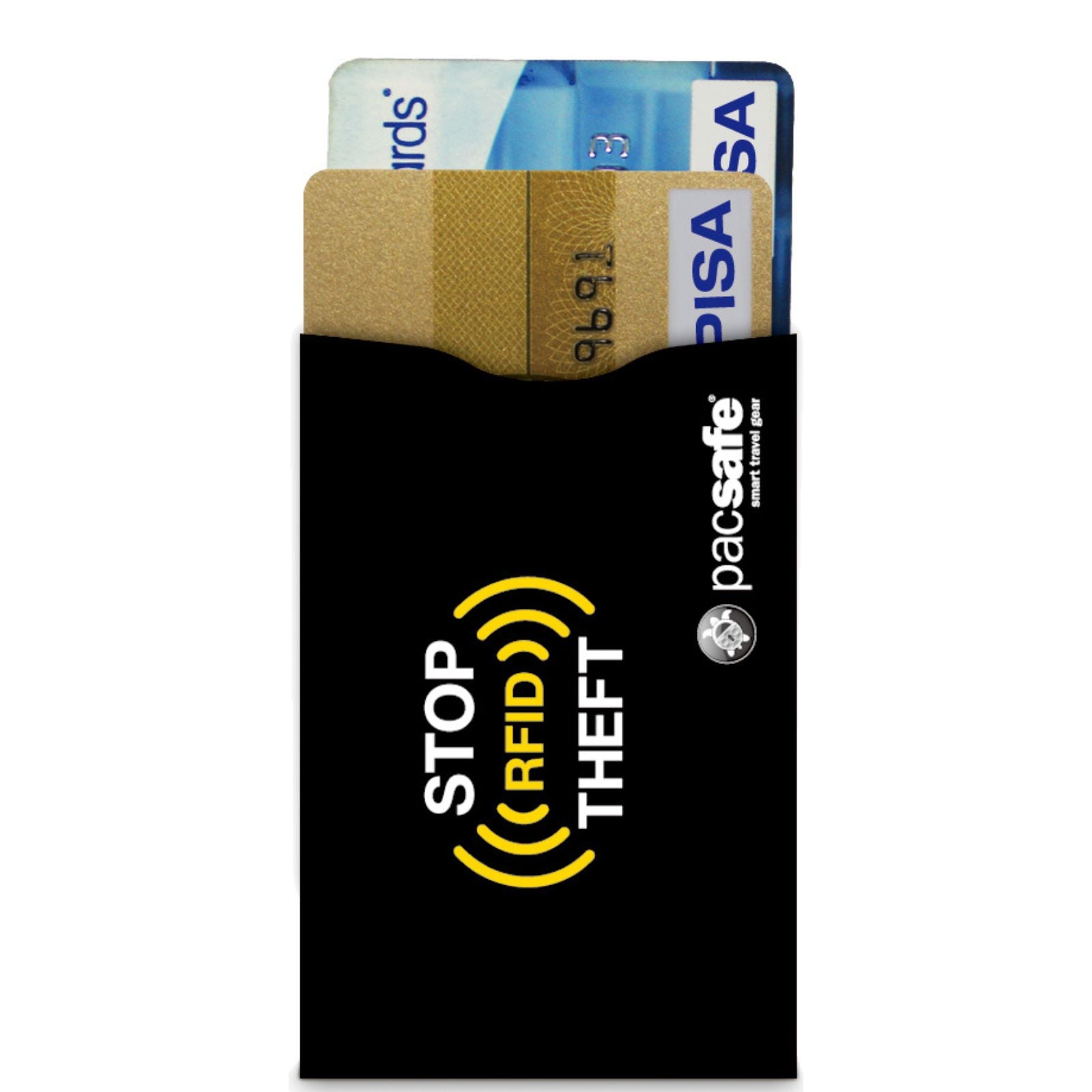 Pacsafe RFID Credit Card Sleeves - 2-Pack - Black