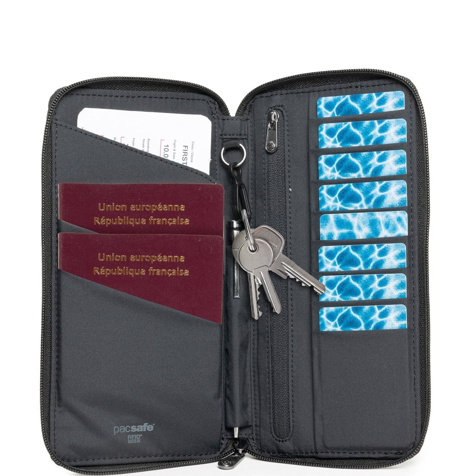 Pacsafe RFIDsafe Travel Wallet S25 - Jet Black