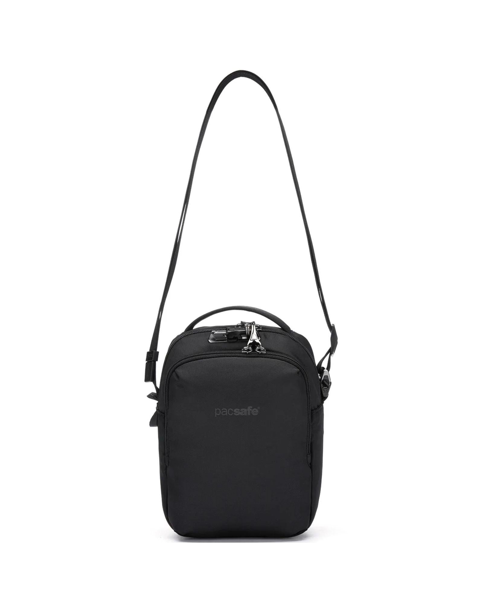 Pacsafe V Companion Anti-Theft Crossbody Bag - Jet Black Front Image 3