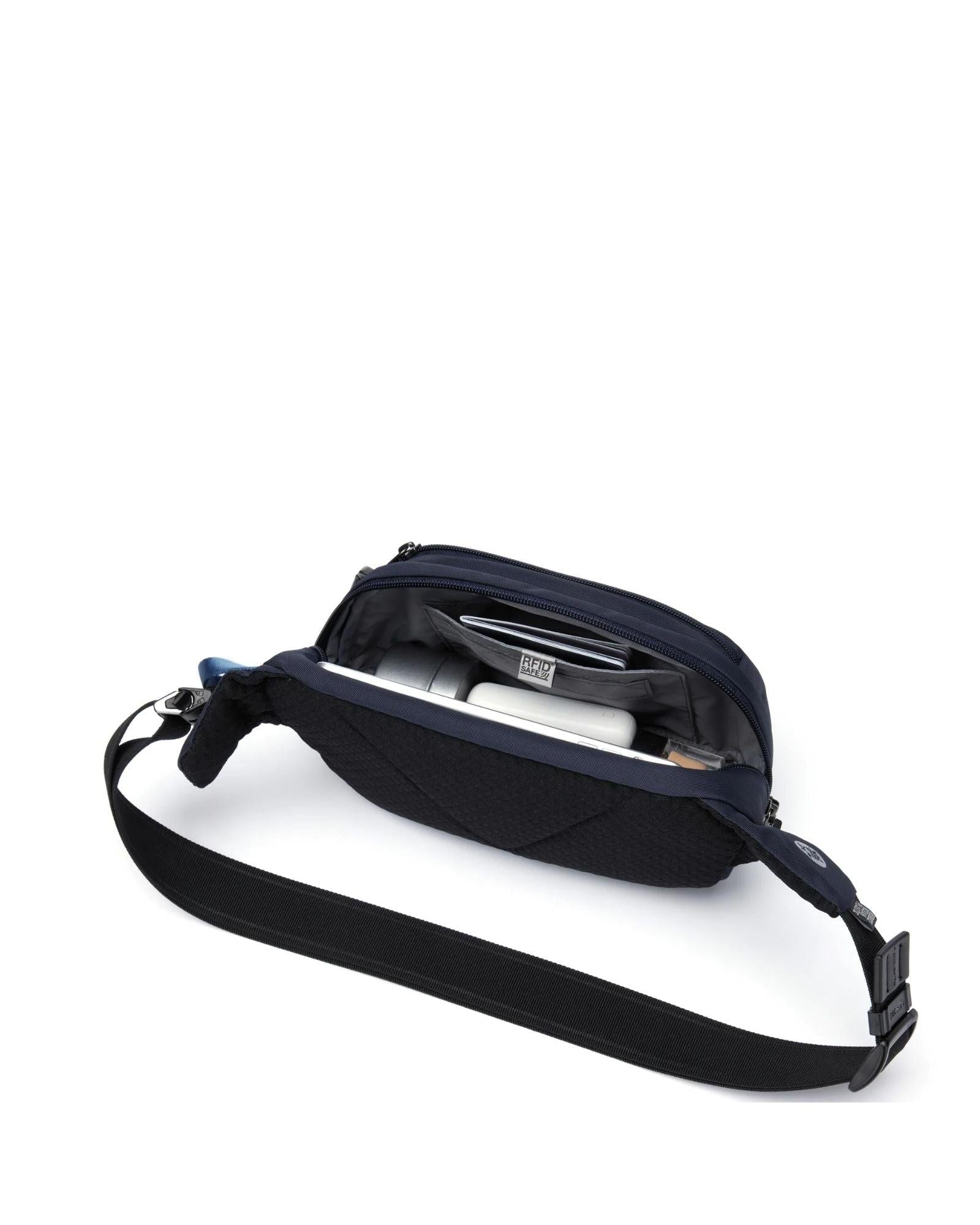 Pacsafe Vibe 100 Anti-Theft Waist Pack - 4L - Jet Black Interior Image 5
