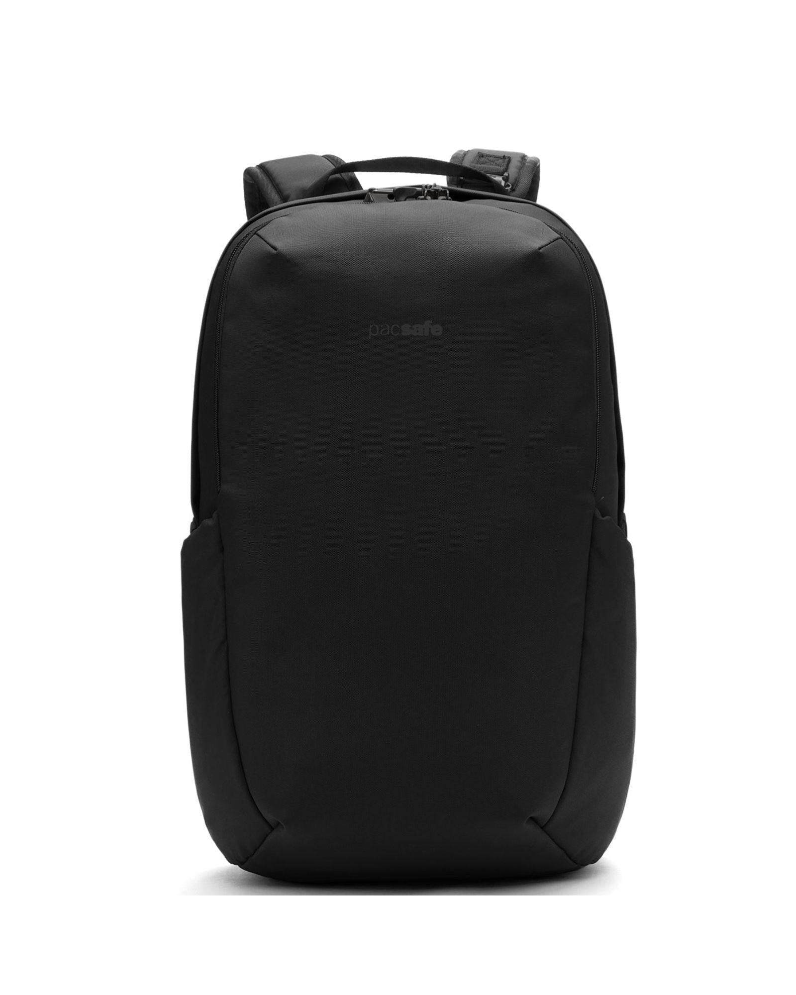 Pacsafe Vibe Anti-Theft Backpack - 25L - Jet Black Front Image 2