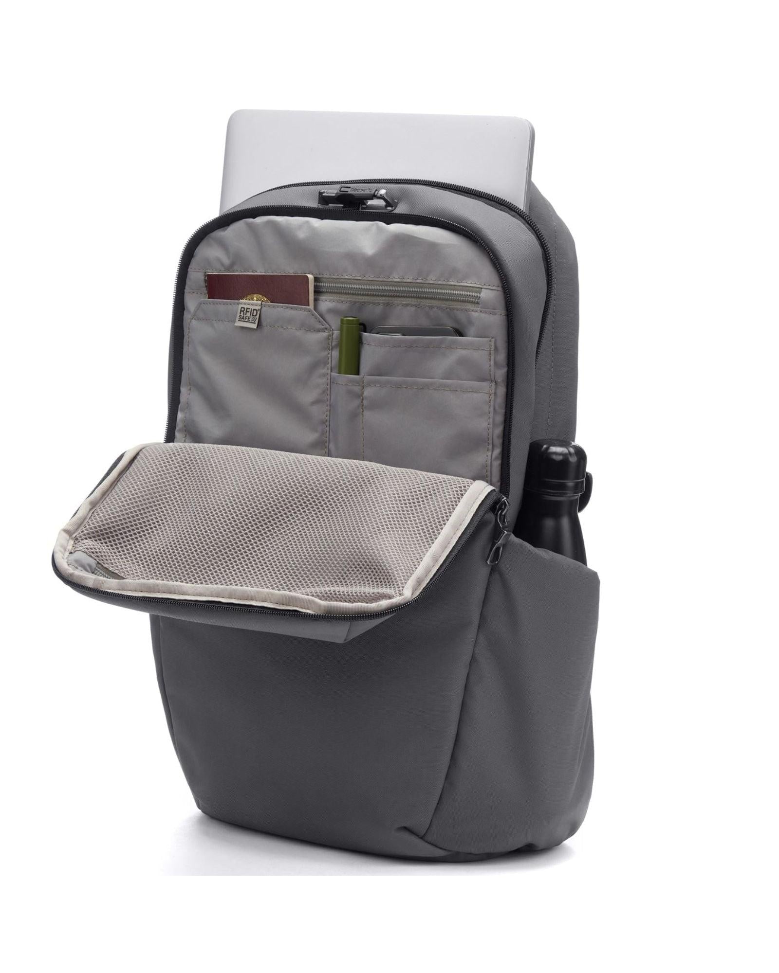 Pacsafe Vibe Anti-Theft Backpack - 25L - Slate Interior Front Image 7