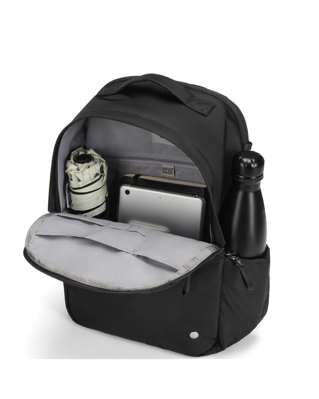 Pacsafe W Anti-Theft Laptop Backpack - 13-Inch / 10L - Black Interior Back Image 6