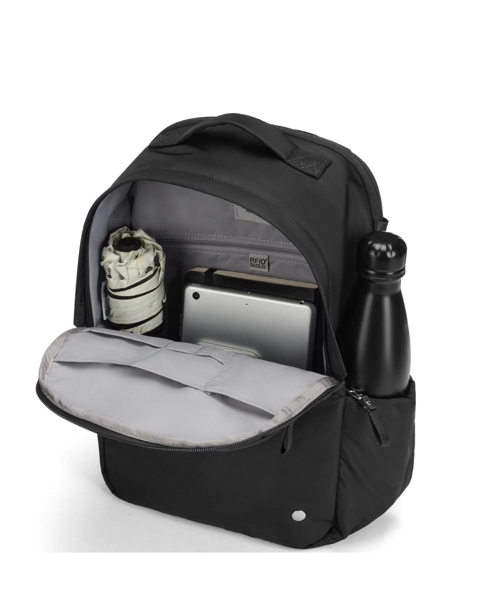 Pacsafe W Anti-Theft Laptop Backpack - 13-Inch / 10L - Black Interior Back Image 6