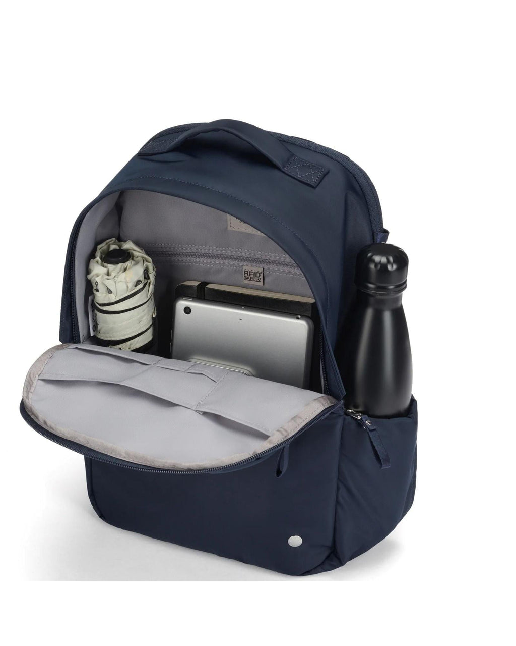 Pacsafe W Anti-Theft Laptop Backpack - 13-Inch / 10L - Navy Interior Back Image 6