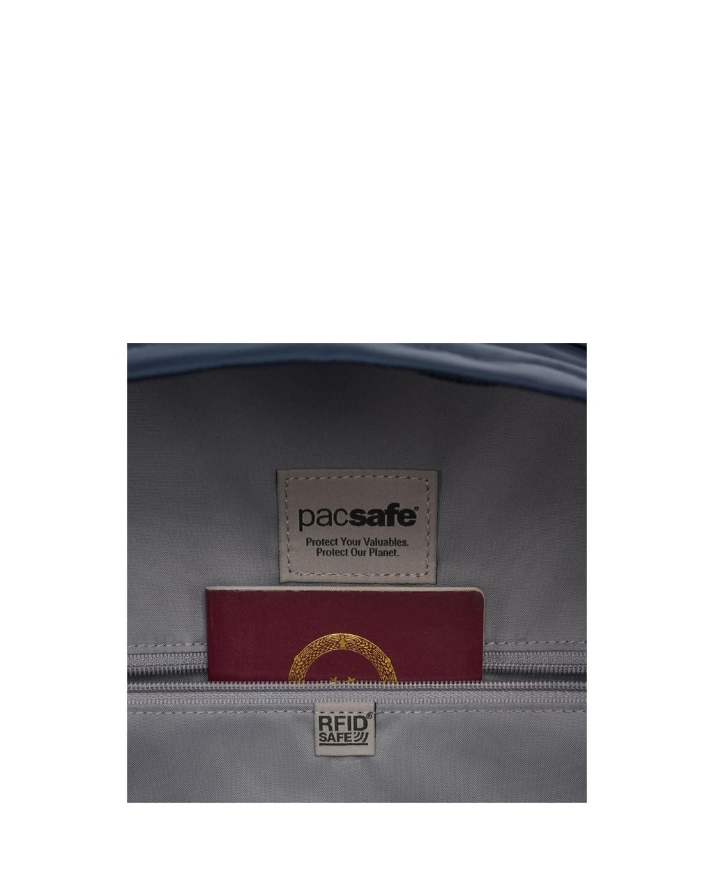 Pacsafe W Anti-Theft Laptop Backpack - 13-Inch / 10L - Navy Back Image 10
