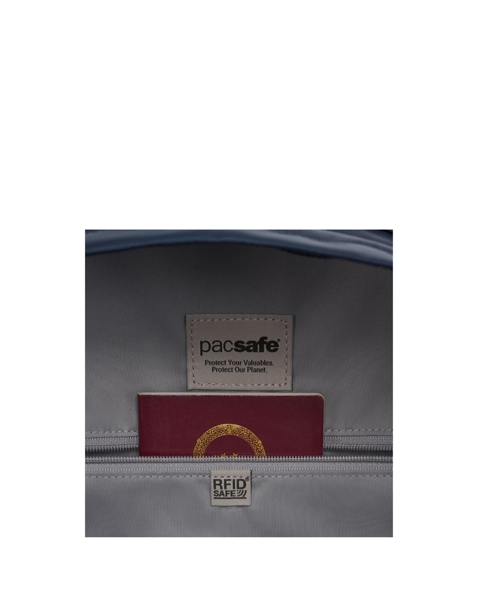 Pacsafe W Anti-Theft Laptop Backpack - 13-Inch / 10L - Navy Back Image 10