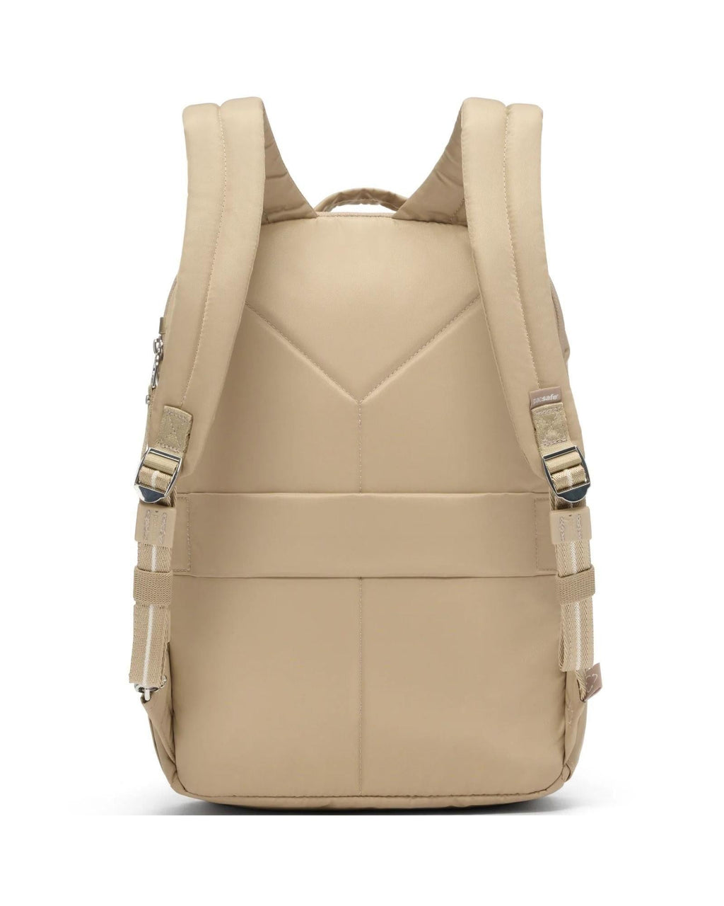 Pacsafe W Anti-Theft Laptop Backpack - 13-Inch / 10L - Taupe Back Image 4