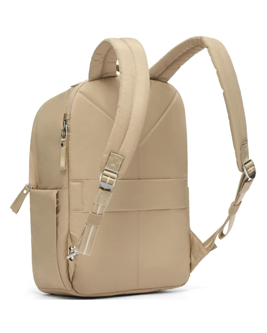 Pacsafe W Anti-Theft Laptop Backpack - 13-Inch / 10L - Taupe Back Left Image 5