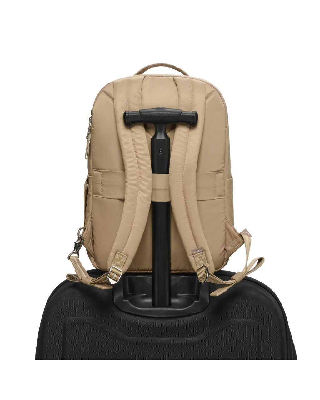 Pacsafe W Anti-Theft Laptop Backpack - 13-Inch / 10L - Taupe Back Image 11