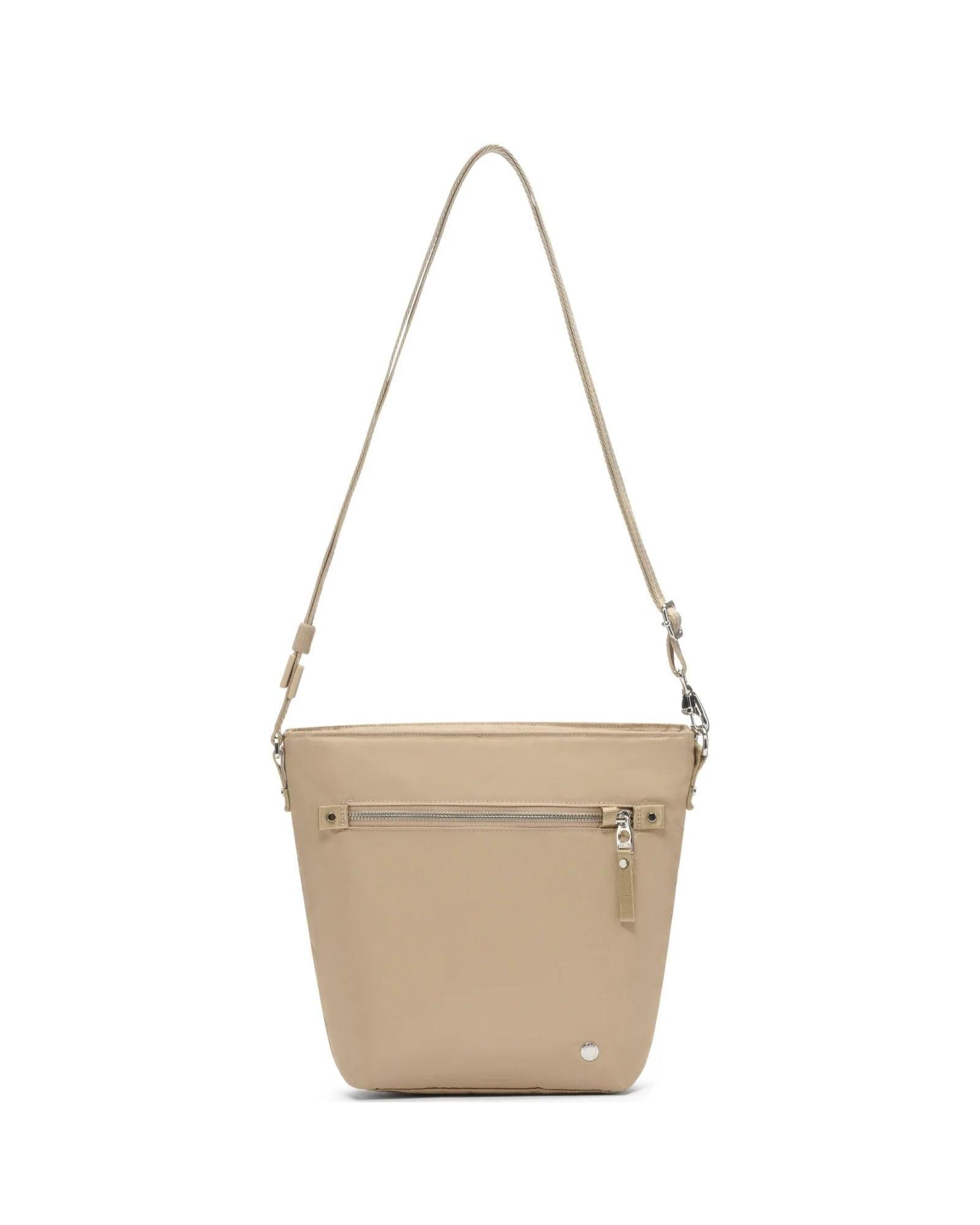 Pacsafe W Anti-Theft Crossbody Bag - 3L - Taupe Front Image 3