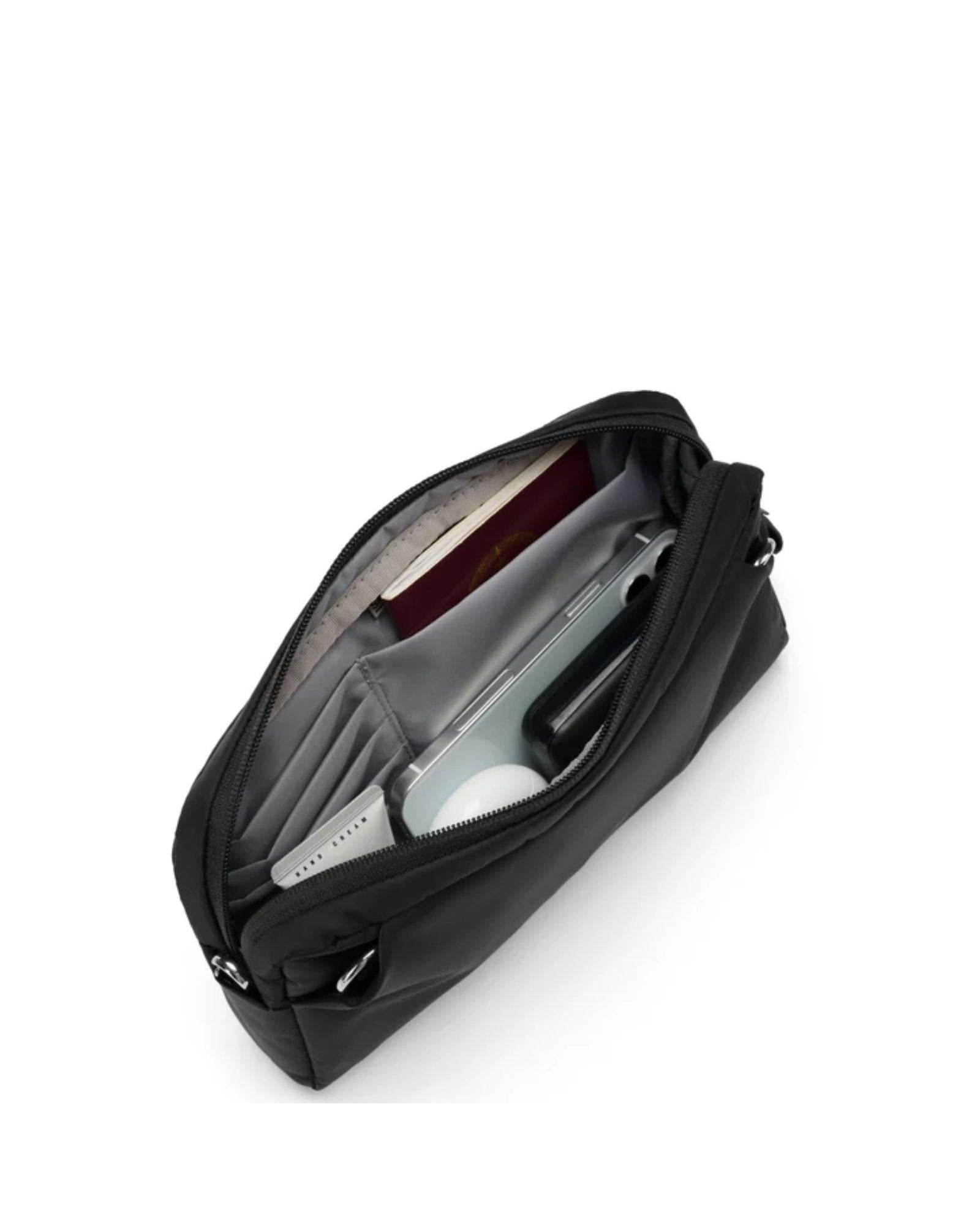 Pacsafe W Anti-Theft 3-in-1 Sling Bag - 1L - Black Interior Image 7