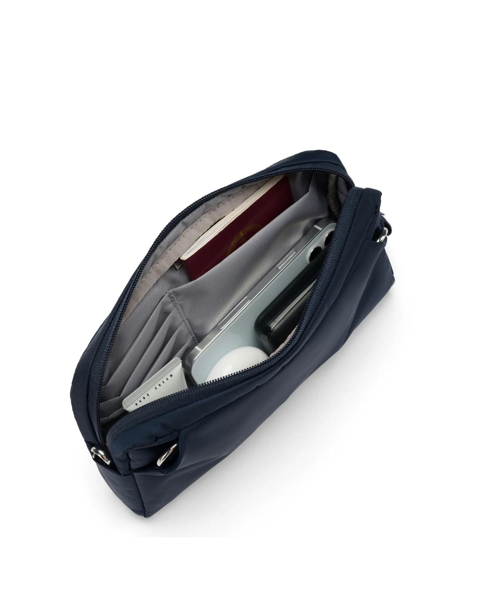 Pacsafe W Anti-Theft 3-in-1 Sling Bag - 1L - Navy Interior Image 5