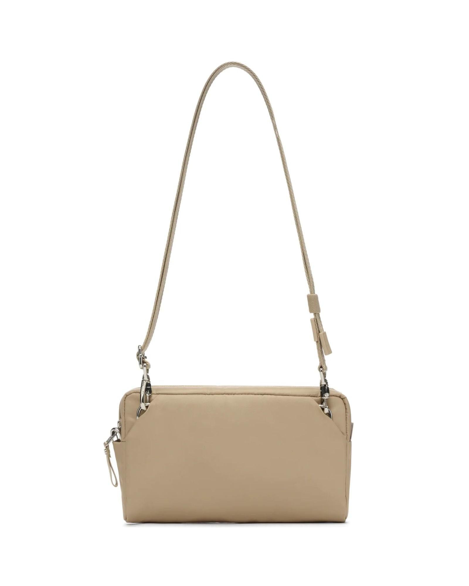Pacsafe W Anti-Theft 3-in-1 Sling Bag - 1L - Taupe Back Image 5