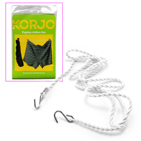 Korjo Pegless Clothes / Washing Line - 3m