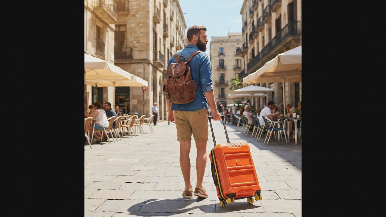 Delsey Rempart 2.0 Expandable Hardside Carry-On Spinner Suitcase - 55cm - Orange Image 99