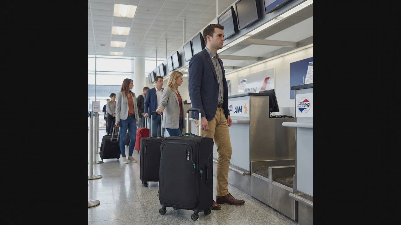American Tourister Applite 5 Expandable Softside Large Spinner Suitcase - 82cm - Black Image 99
